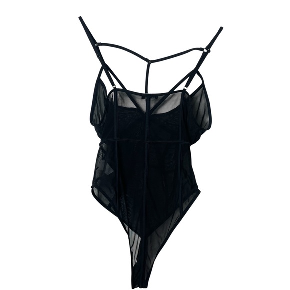 Fashion‎ Nova Black Mesh Chemise - Picture 1 of 4